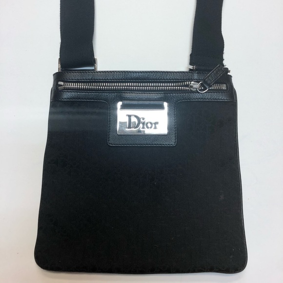 dior canvas messenger bag